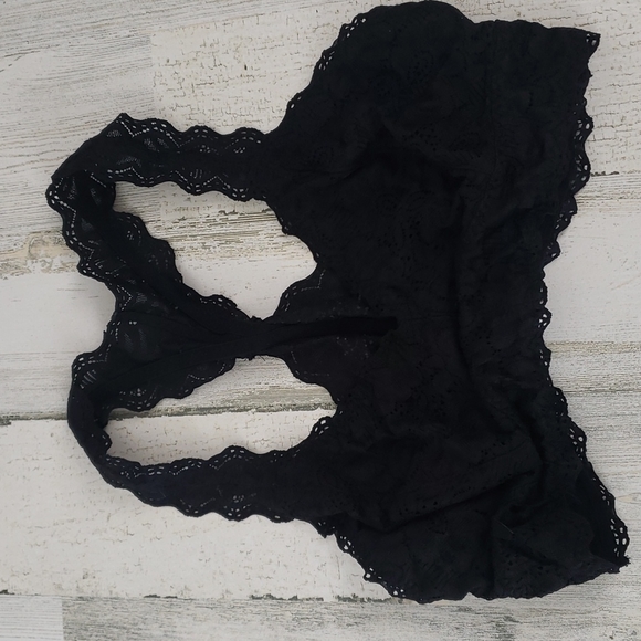 Felina black lace t-back bralette Size Medium - Picture 1 of 8